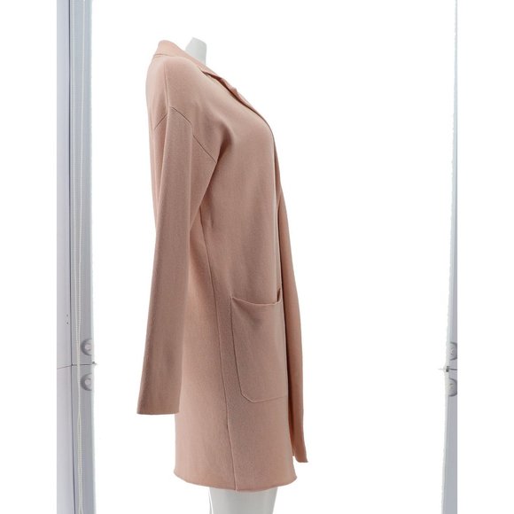 NWT G BY GIULIANA JACQUARD SWEATER KNIT DUSTER CARDIGAN PINK FROST SMALL - Picture 7 of 11